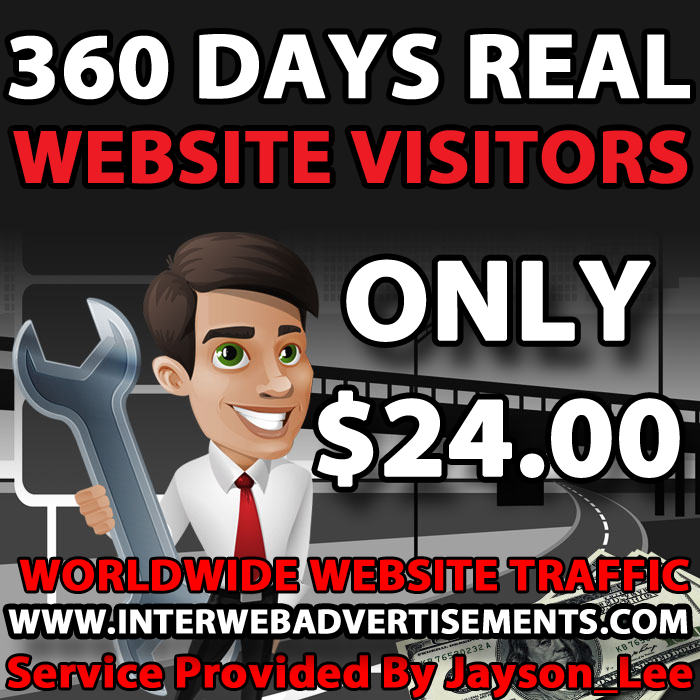 12 Months Web Traffic To Your Website, Blog or Affiliate Link