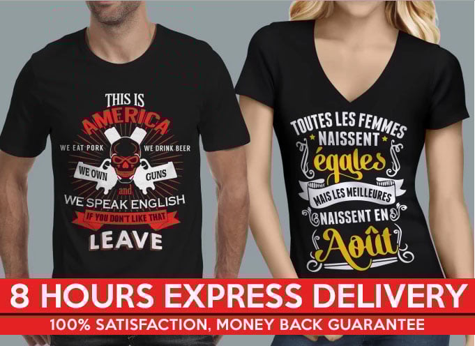 do Typography Tshirt Designs and Logo Designs