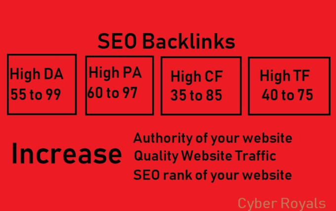 100 High quality TF, CF, PA, DA Backlinks That Help To Reach First Page In Search Results