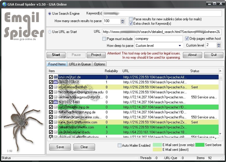 Give You GSA Email Spider Full