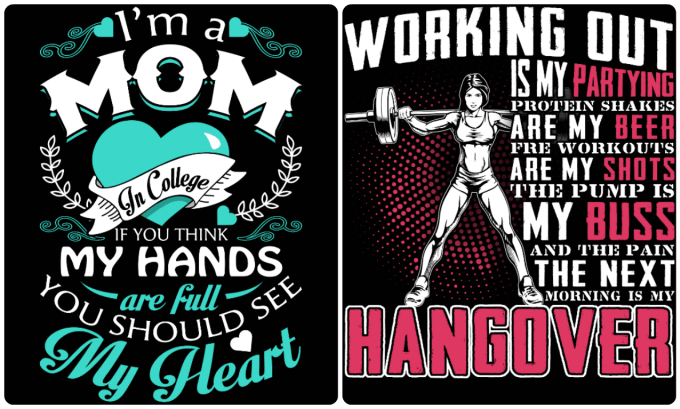 Make custom T shirt designs 