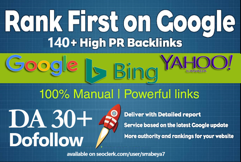 140+ Do-follow High Quality SEO Backlinks for website Ranking on search engine 