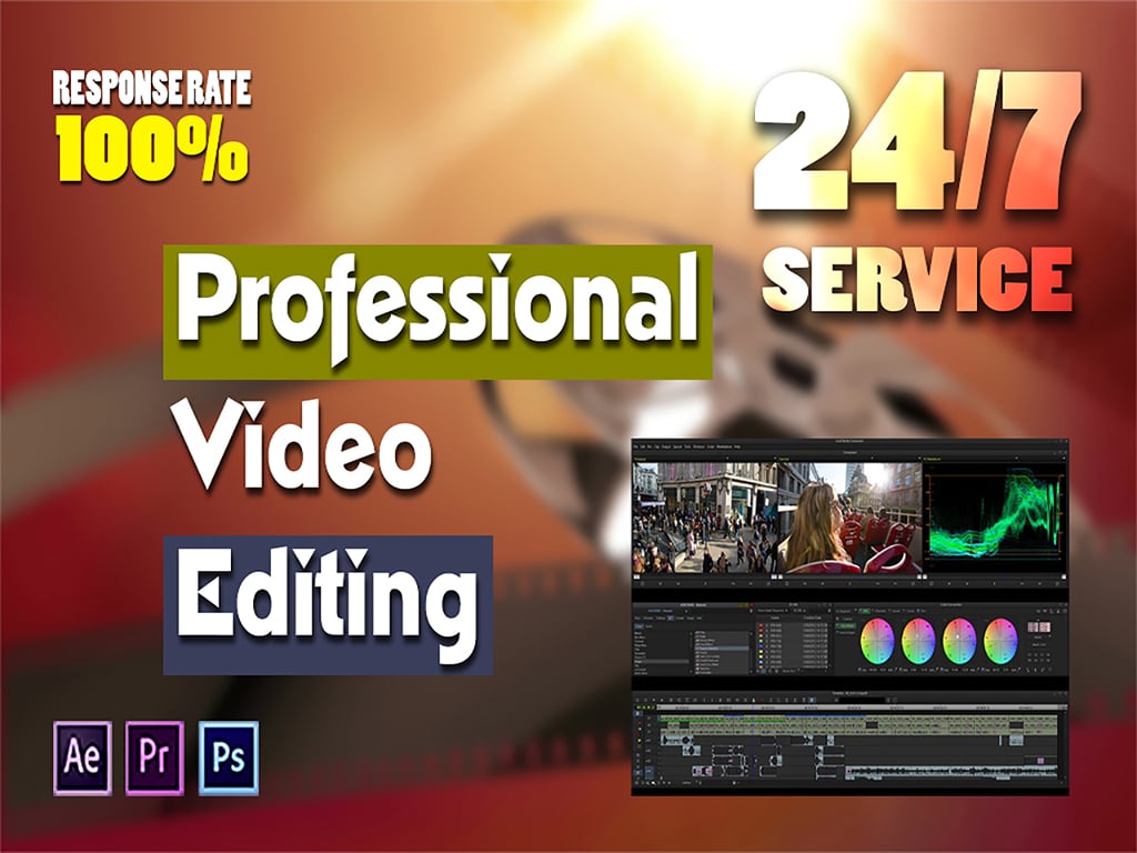 Professional Video Editing and animation services Wit...