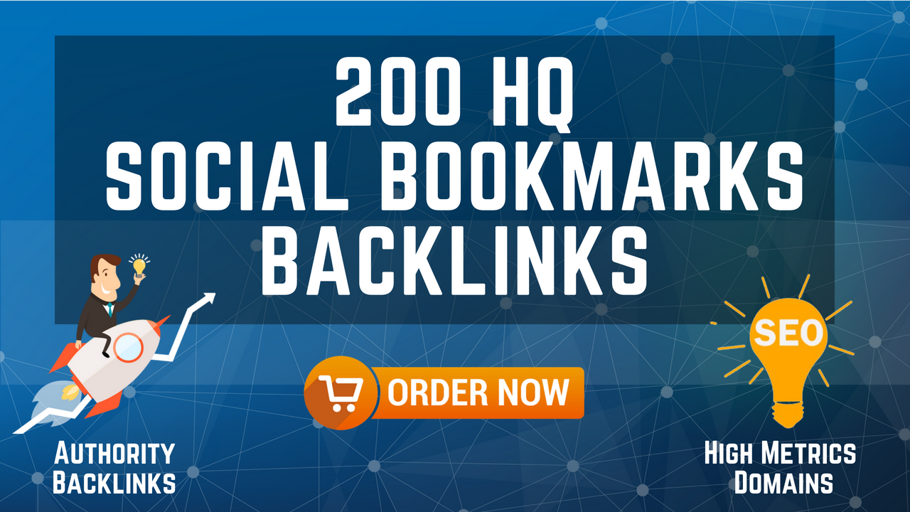 200 HQ Social Bookmarks Backlinks for your Website, Keyword and Youtube