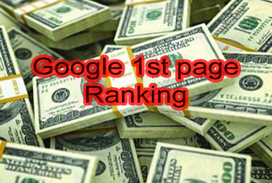 GOOGLE 1st page ranking with 100% guarantee