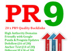 create you 20 PR9 backlinks from 20 different PR 9 high authority sites [ dofollow, Panda and Penguin compatible ] + pinging..!!!!!