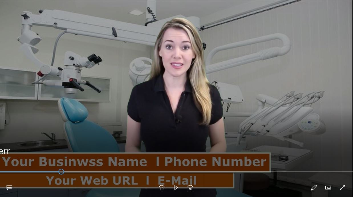  Provide Dentist Spokesperson promo video 