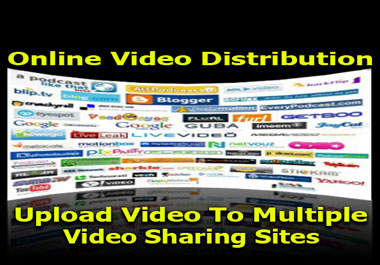  make a manual video SUBMISSION for you on over 30 high ranking most visited websites ..