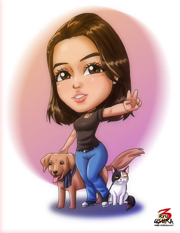  I draw you in Manga Chibi style