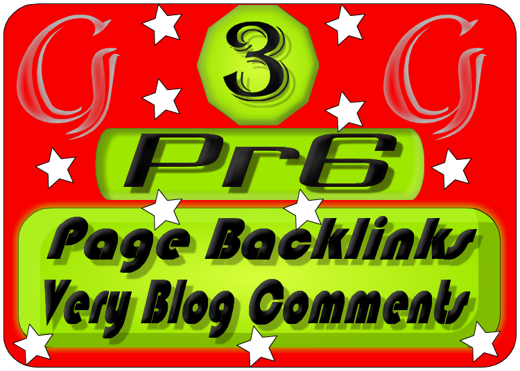  Creat Actual 3 PR6 Page Backlink Blog Comments