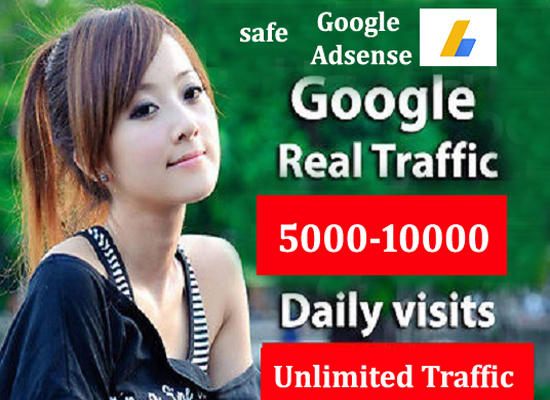 Drive adsense safe Traffic For Your Website daily upt...