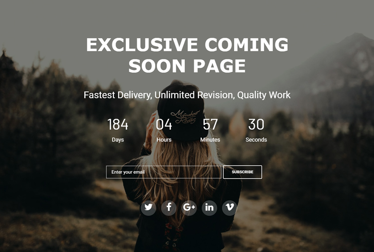 Creating  Product Oriented Landing Page Service