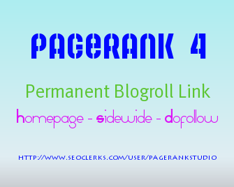 give you blogroll backlink permanent on my pagerank 4 dofollow seo site just