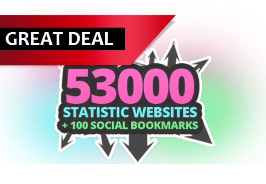submit ur website to 53,000 stat websites and 100 Social Bookmarks