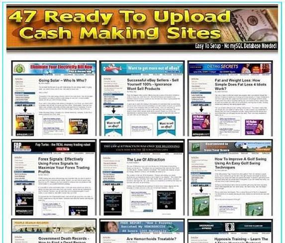 SEND YOU 47 Fully Loaded money making Affiliate websites which sale the Hotest Clickbank Products