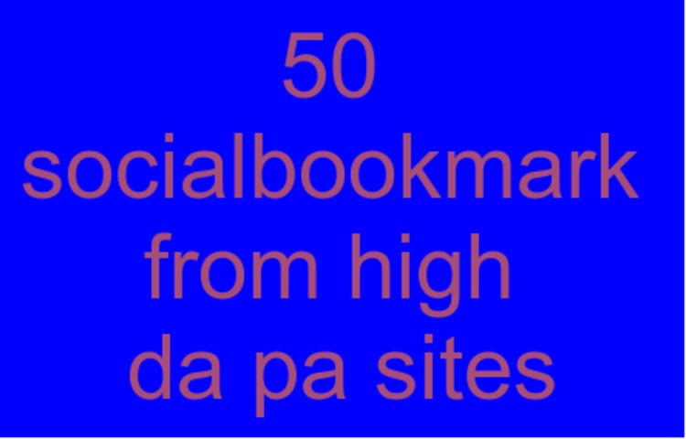  Do Manually 50 Social Bookmarking