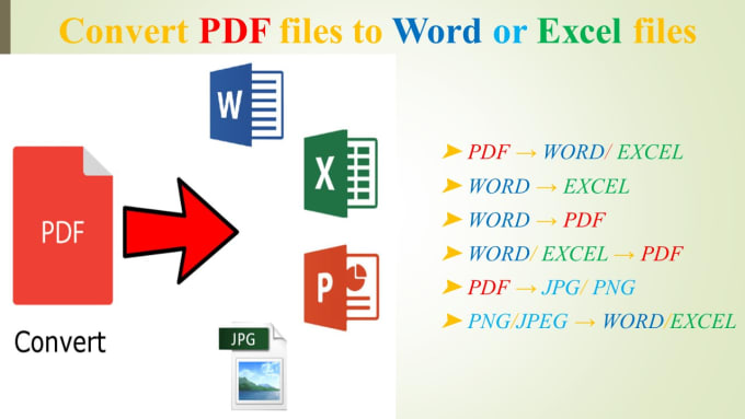 Virtual Assistant, MS-Office convert PDF, Fillable PDF, CSV, Excel, word