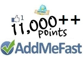 create a new addmefast account or refill your addmefast account with11000++ points