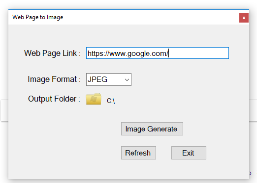 Web page to pdf or image 