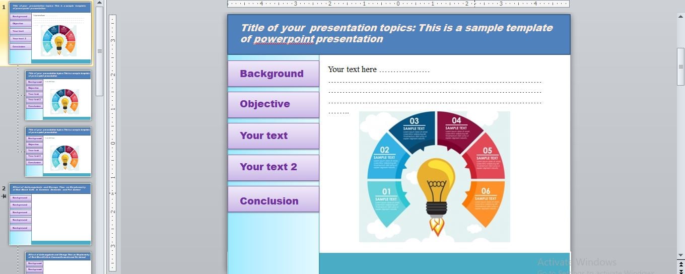 Info-graphic Powerpoint presentation for you