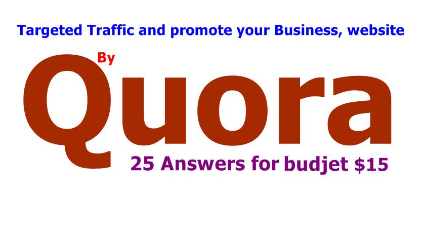 I have boost your Business website with 25 uniqe Quora Answer