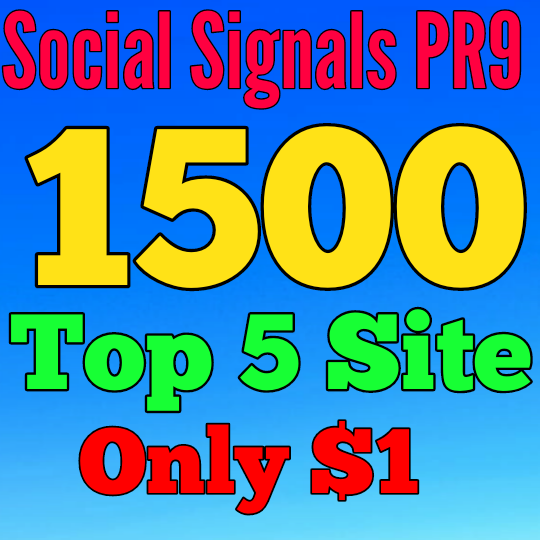 1500 SEO Social Signals Top 5 site Help To Website Traffic And Google Ranking
