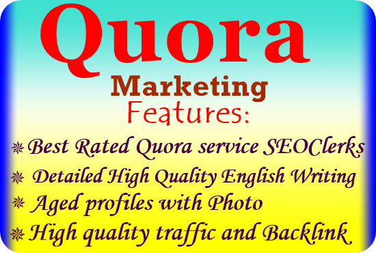Guaranteed Targeted traffic with 50 high quality Quora Answers