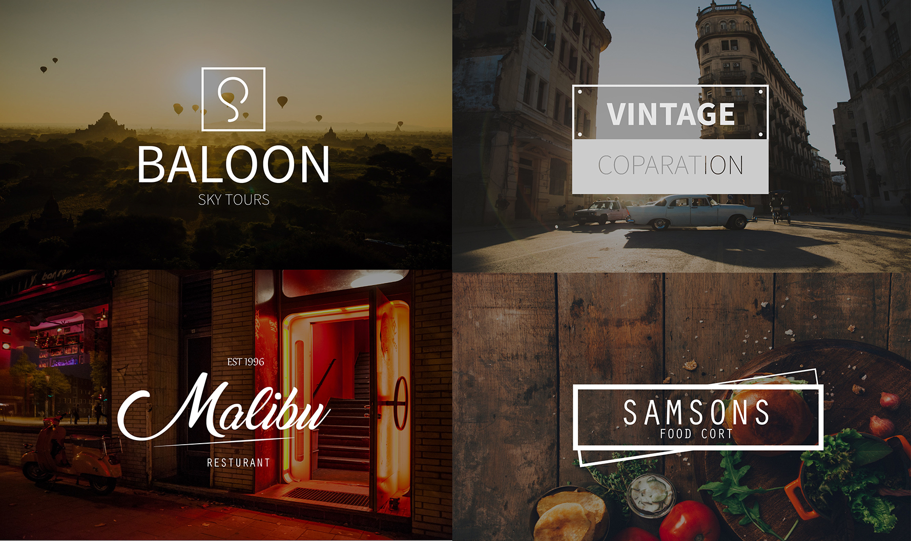 Design Minimal Vintage business logos