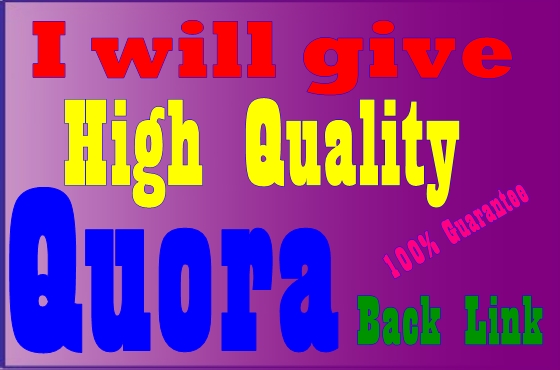 Promote Your Website With 25 High Quality Quora Answer Backlinks 