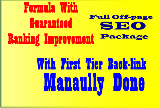 Latest way And Manually Done Back-links Package 2019