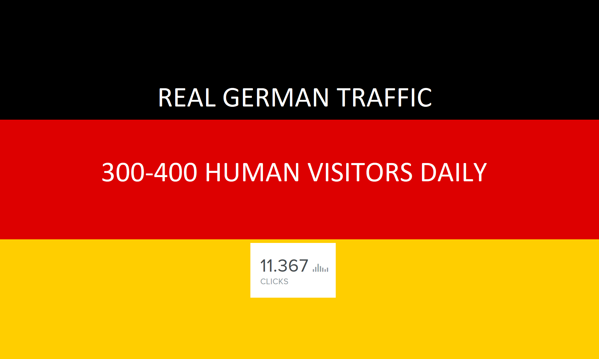 TARGETED 5,000 real human german traffic to your website