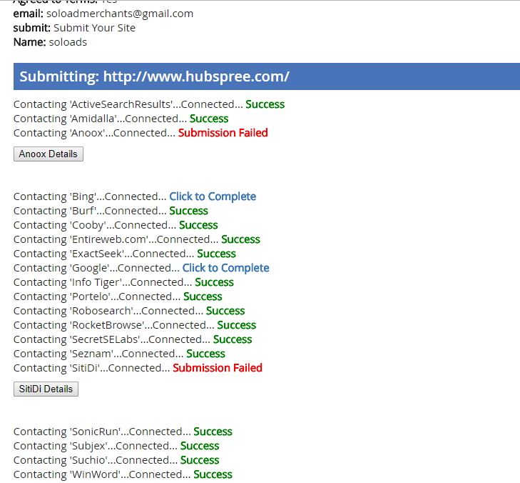 add your URL to over 100 search engines and web directories. Manual