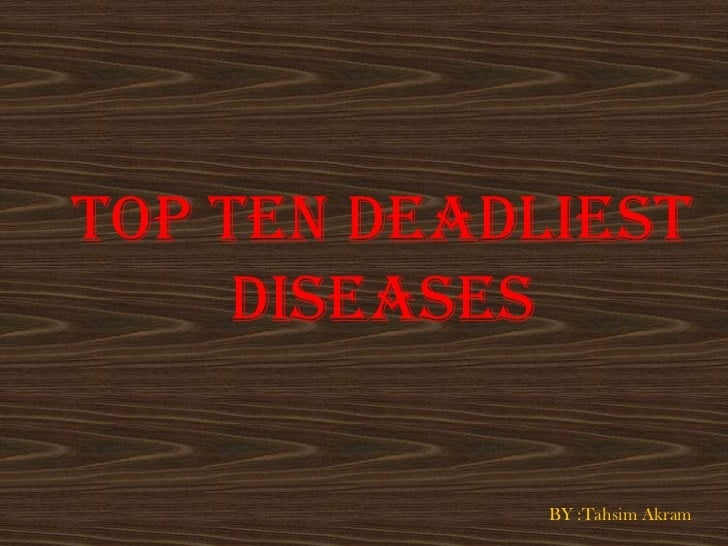 The Top 10 Deadliest Diseases for $25 - SEOClerks