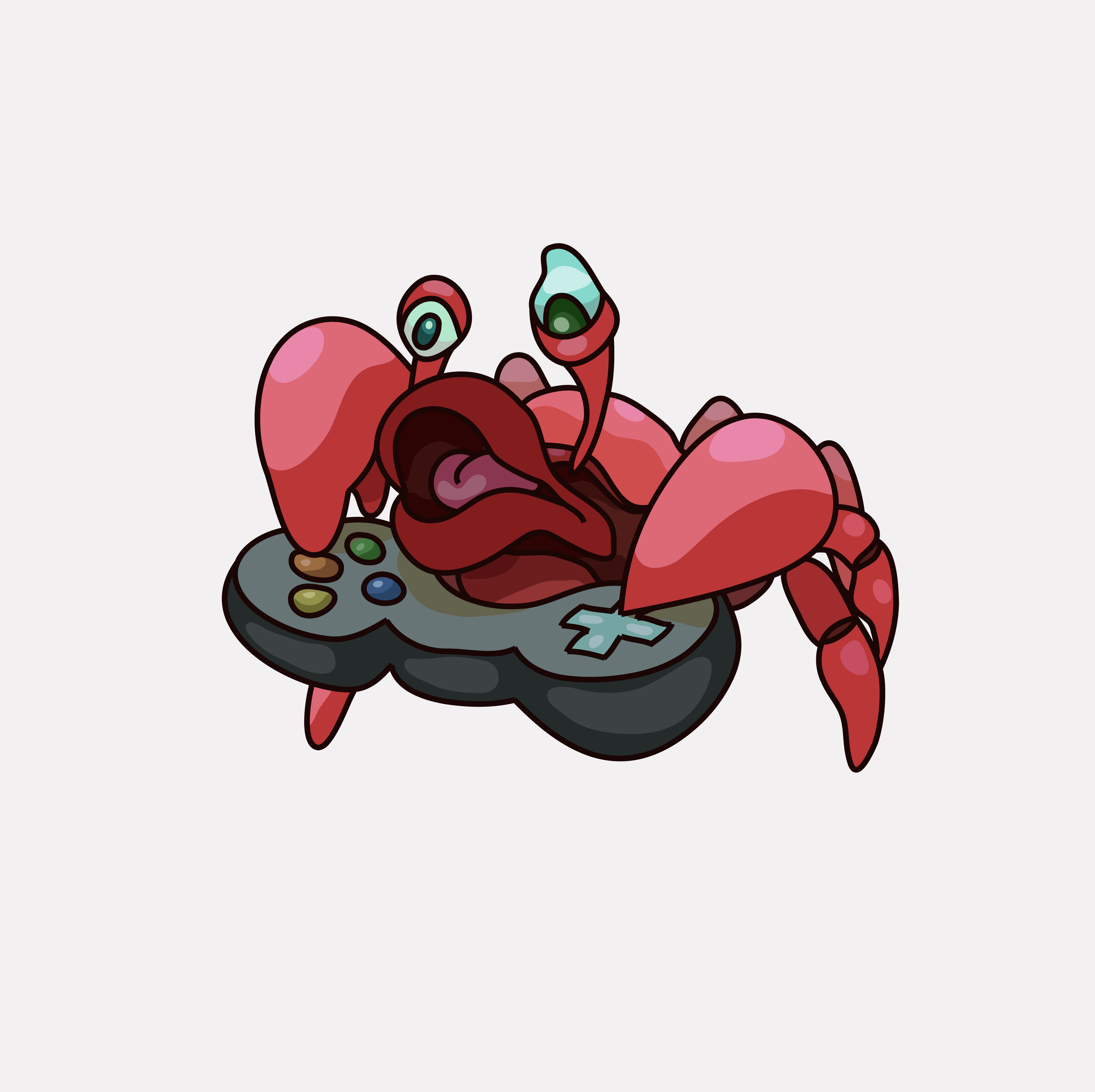 Draw a funny character in the vector