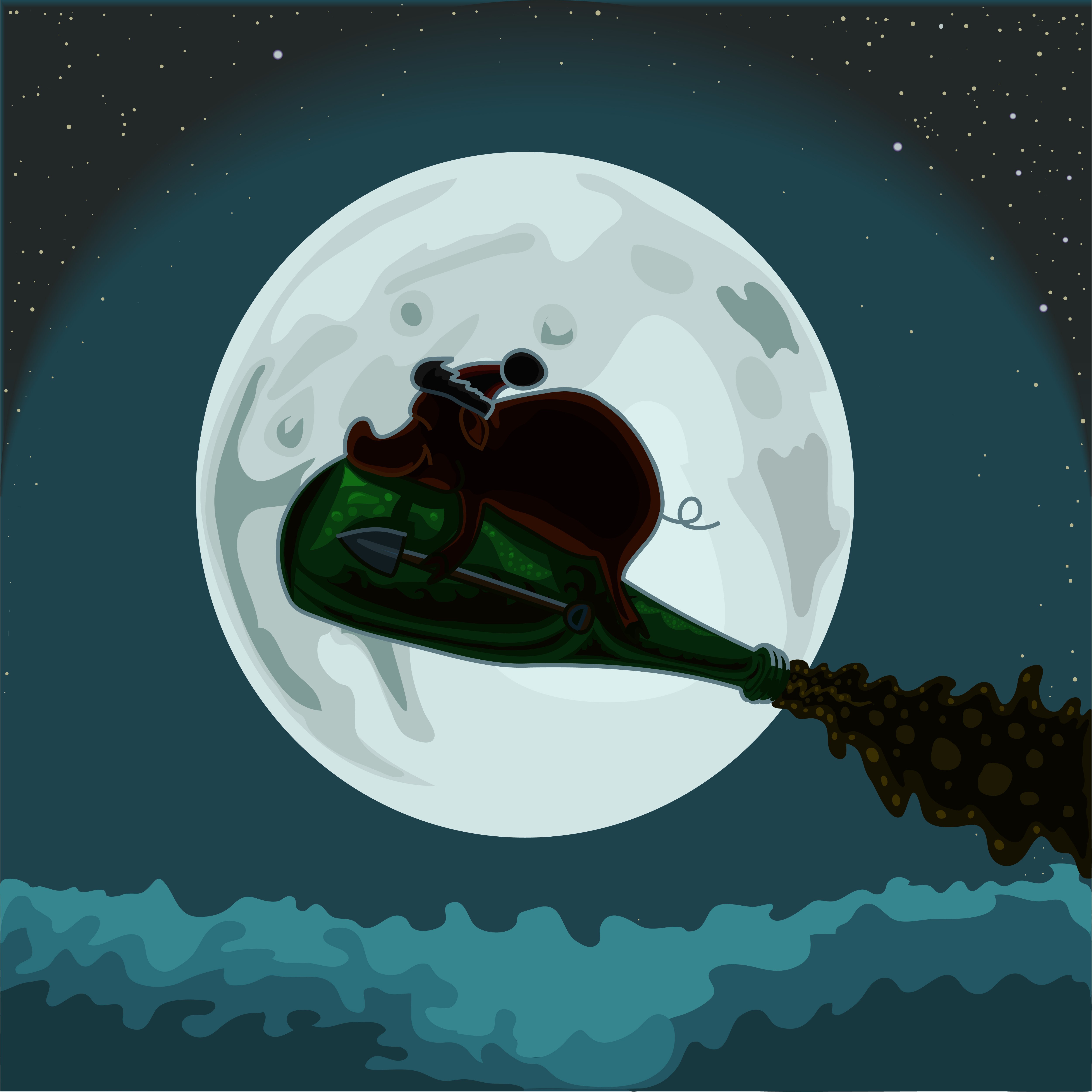 I'll draw a funny vector illustration