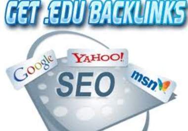 provide you with a list of over 3000 High ranking PR .edu backlinks that are dofollow and auto approve 