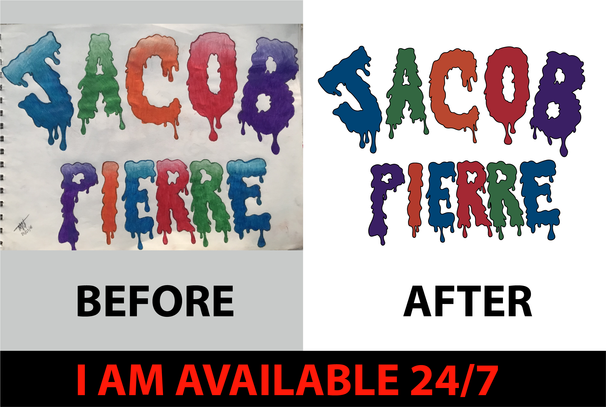 Vectorise or trace your logo to vector