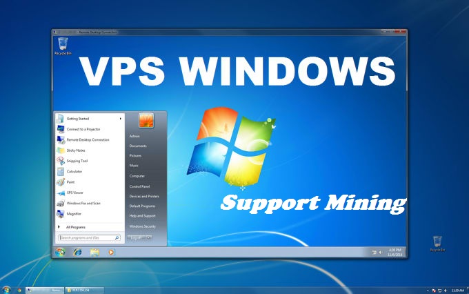 RDP vps windows 8 GB RAM, 2 core 6100 GB SSD