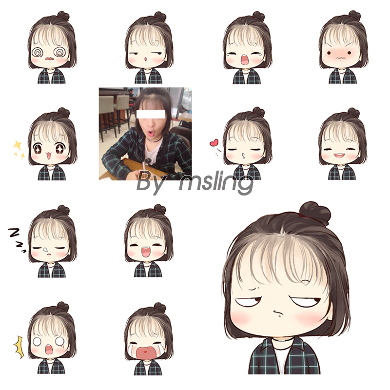 Draw avatar cartoon portrait, sticker, emojis from your real pictures