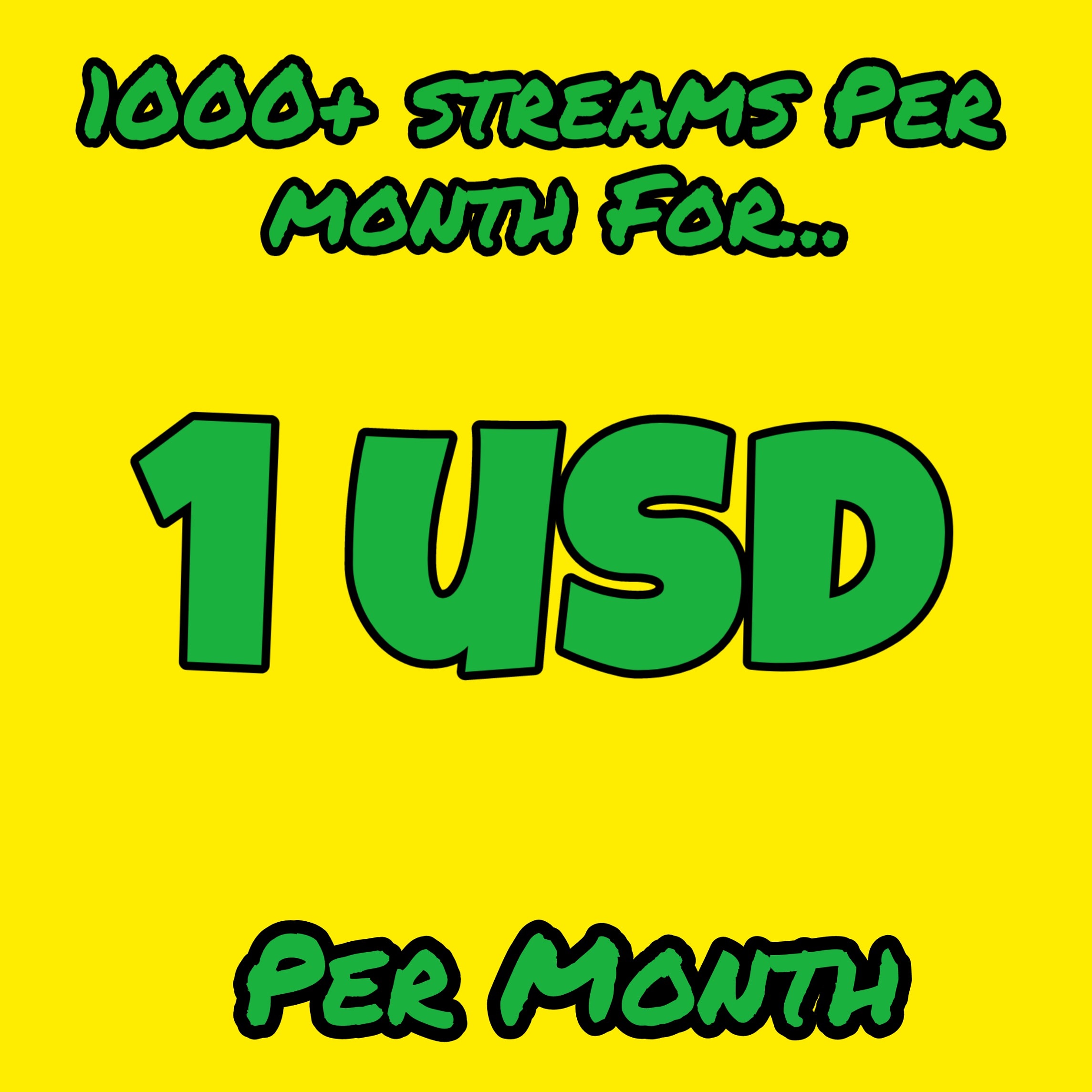 GET 1000+ STREAMS within a month for $1 - SEOClerks