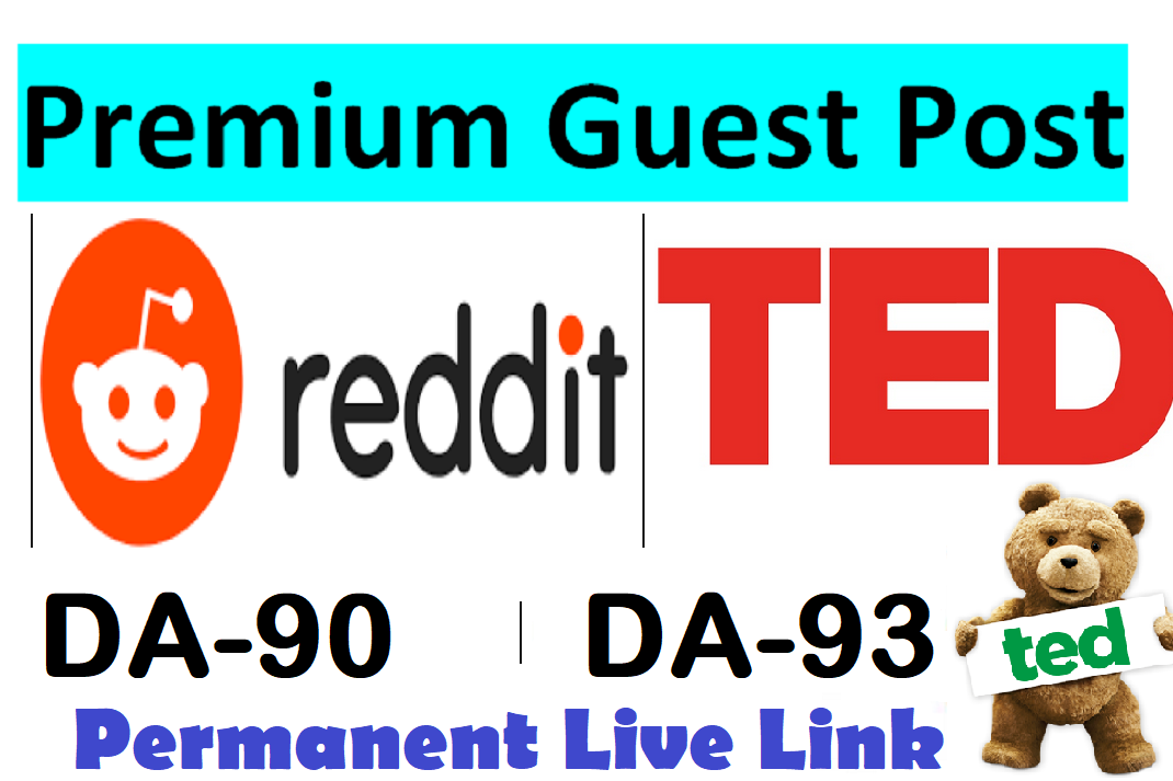 Publish Guest post on Reddit.com & TED.com