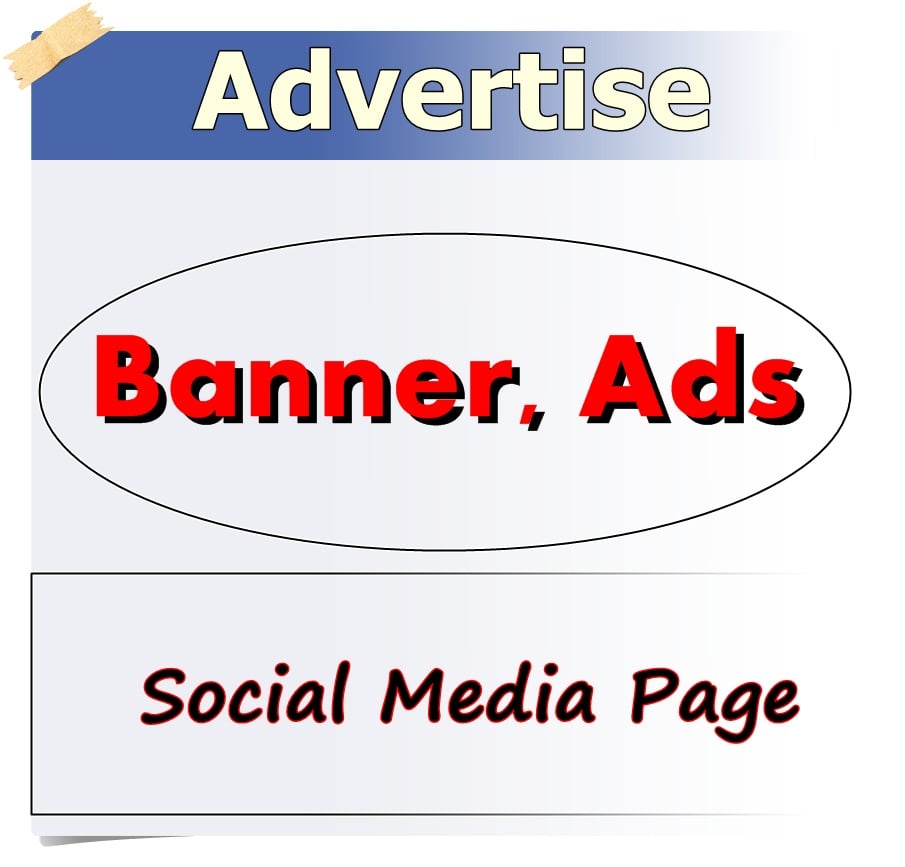 promote and advertise Banner, Ads and Social Media Page Group Member 