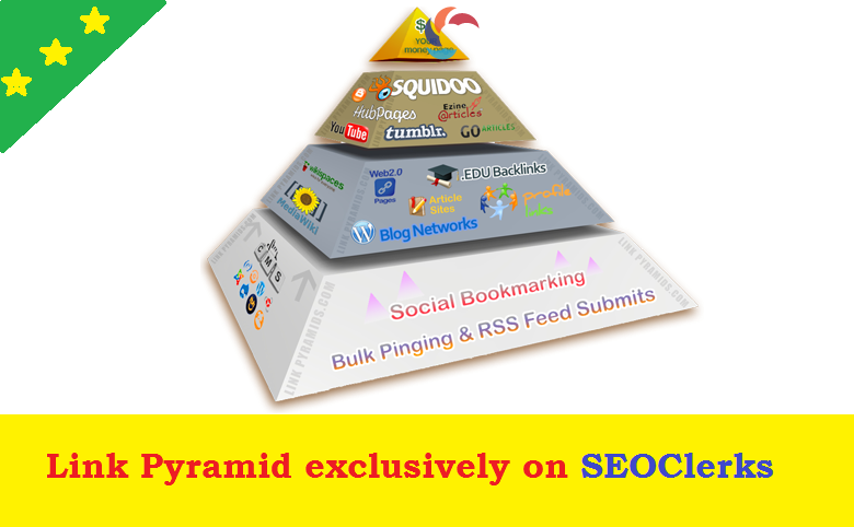 Rank on Google 1st page by exclusive Link Pyramid Backlinks by Unique Domain