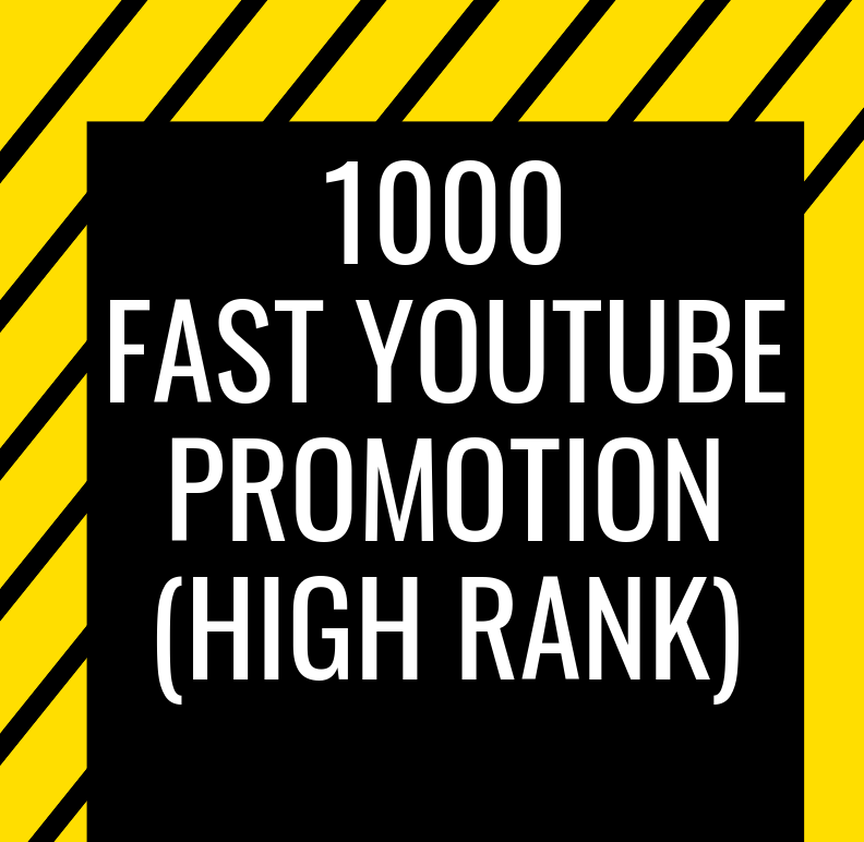 High Rank REAL Youtube Promotion of your video