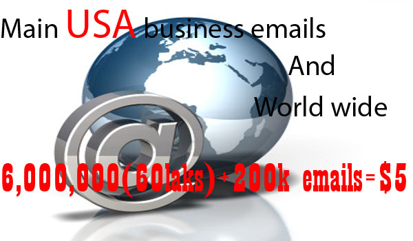 give new and fresh 8+ million usa business mans e mail list with csv type files
