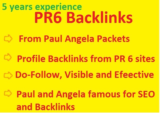 manually build 30 permanent dofollow and very effective PR6+ Paul and Angela style backlinks for your websites for