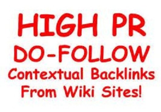 send you 150 panda and penguin safe contextual wiki backlinks from 50 high PR sites including edu