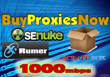 give you FIVE Blazing Fast Private Proxies on our New 1000Mbps Proxy Servers..@