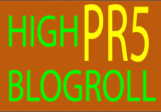 place a permanent dofollow homepage blogroll for lifetime on my PR5 blog.....