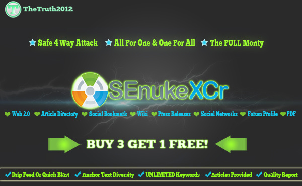 &copy;&trade;senuke XCR create 1700+ relevant backlinks for your YouTube Video